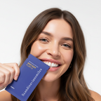 Tiras clareadoras roxas