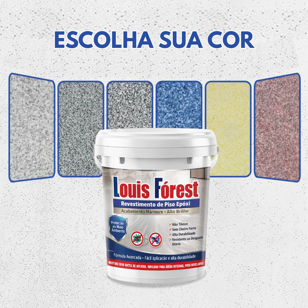 Revestimento de Piso Epóxi com Acabamento de Mármore de Alto Brilho 🔥Estoque Limitado🔥