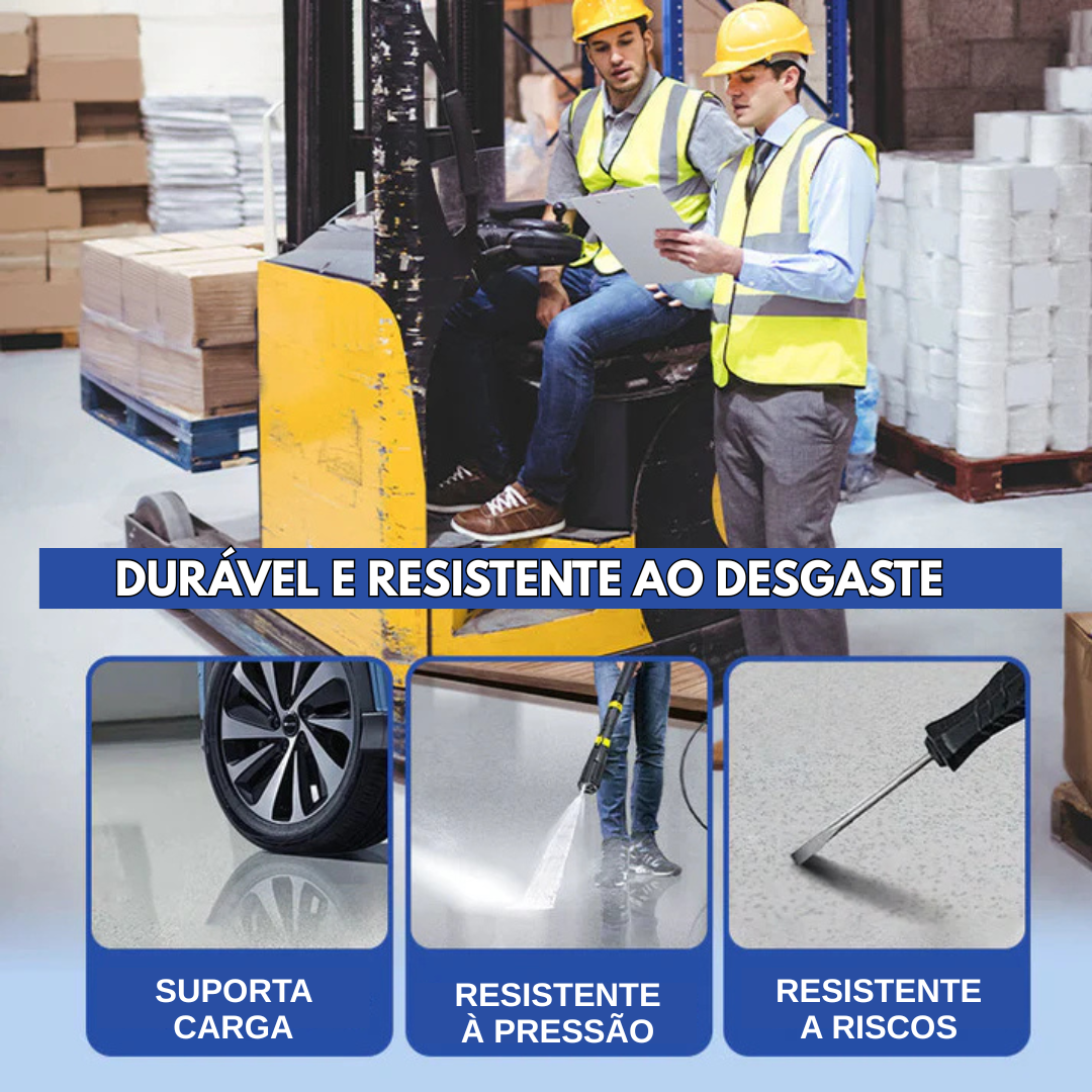 Revestimento de Piso Epóxi com Acabamento de Mármore de Alto Brilho 🔥Estoque Limitado🔥